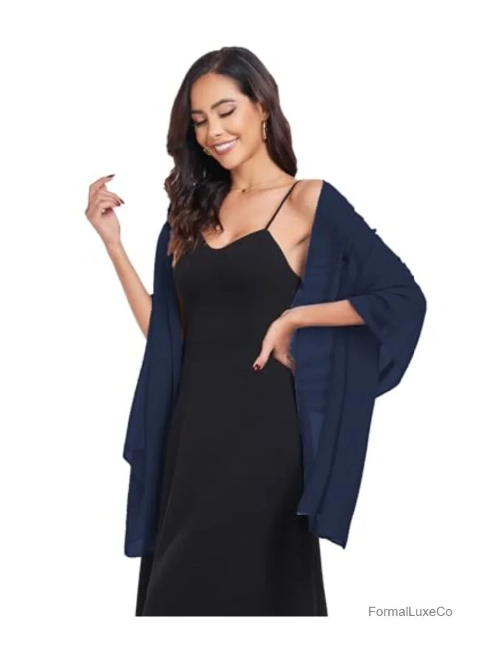 Chiffon Shawl Wrap Scarf for Women Evening Wedding